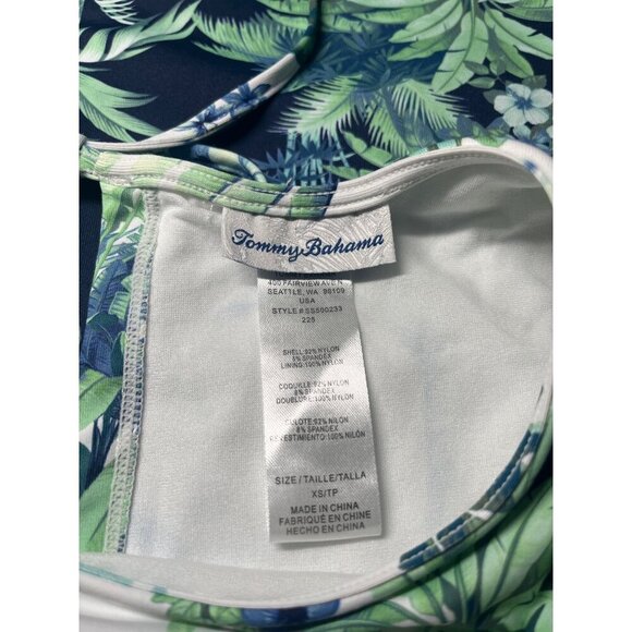 Tommy Bahama Art of Palms Hich Neck Romper Skort Dress UPF 50+ Women's Size XSM - Picture 7 of 11